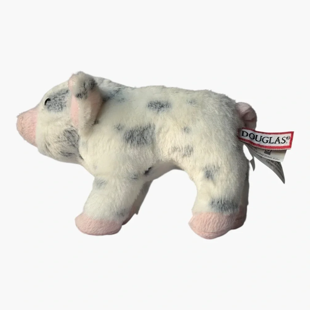 Douglas Spotted Pig Plush 5” Small Farm Animal Stuffed Toy